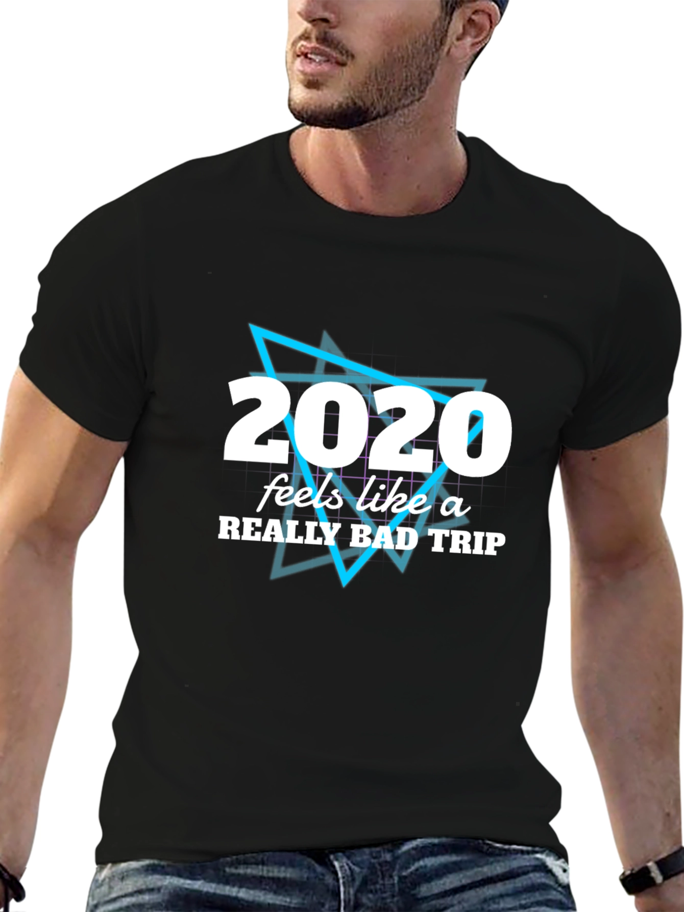 2020 Bad Trip Graphic Tee - Mens Black T-Shirt
