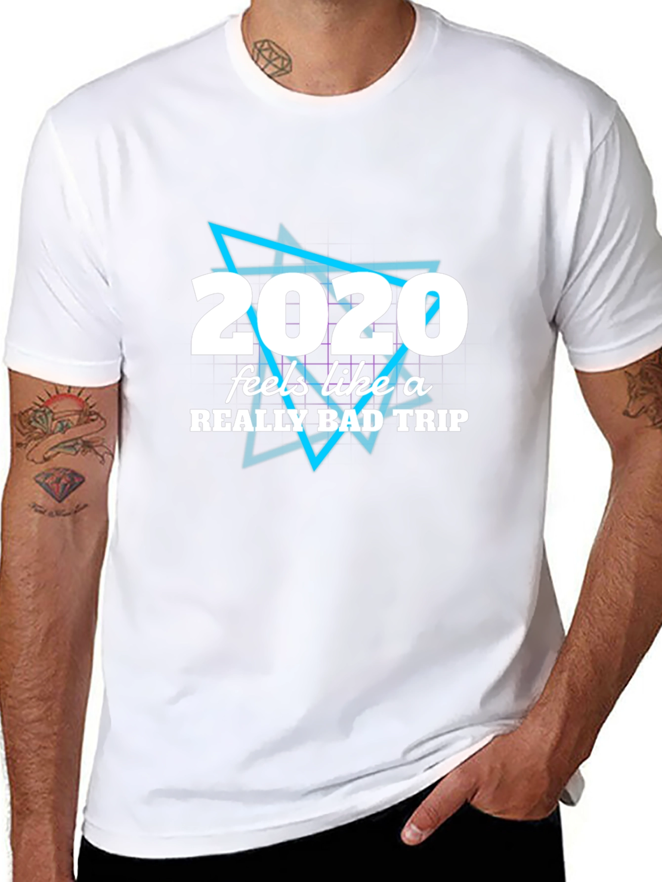 2020 Bad Trip Graphic Tee - Mens Black T-Shirt