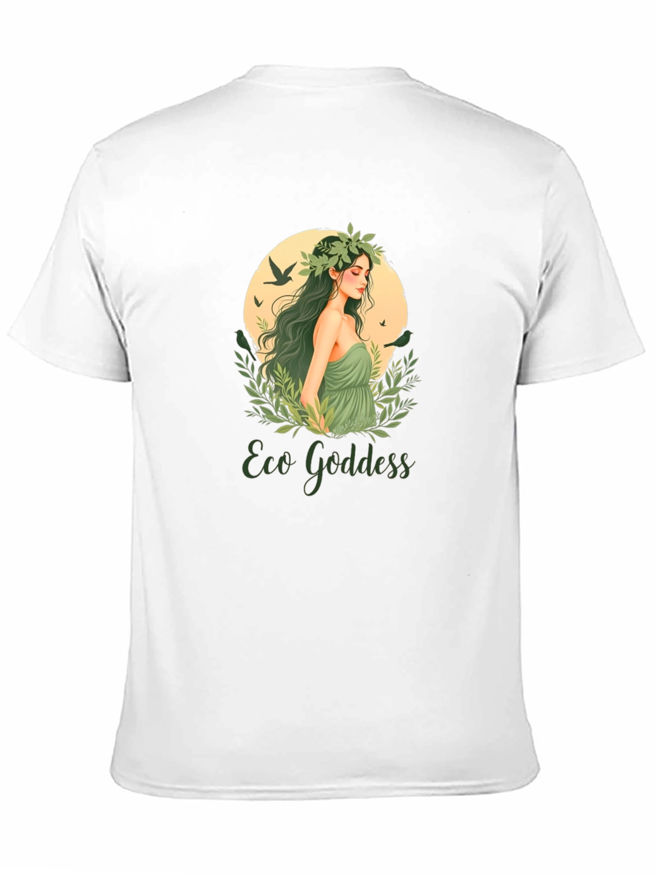 Eco Goddess Graphic Tee - Nature Inspired T-Shirt