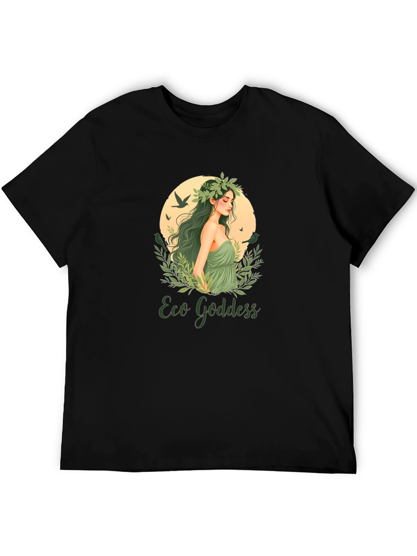 Eco Goddess Graphic Tee - Nature Inspired T-Shirt
