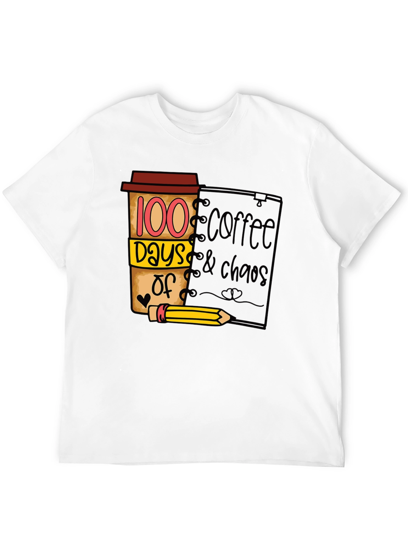 100 Days Coffee & Chaos T-Shirt