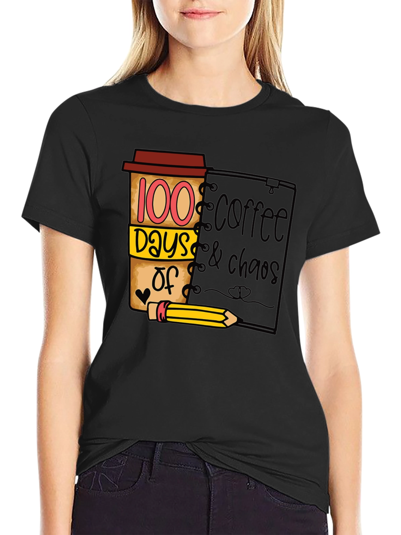 100 Days Coffee & Chaos T-Shirt