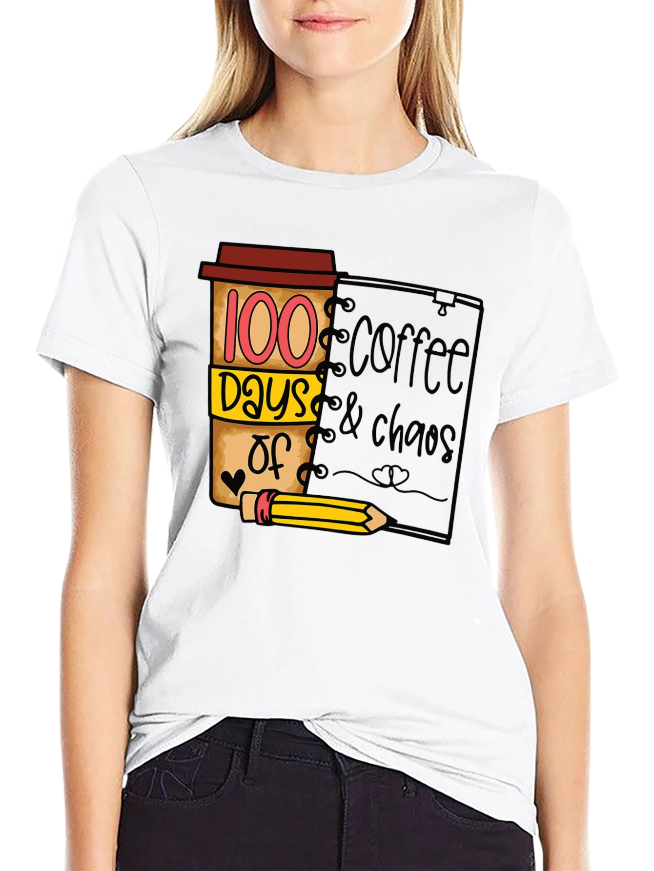 100 Days Coffee & Chaos T-Shirt
