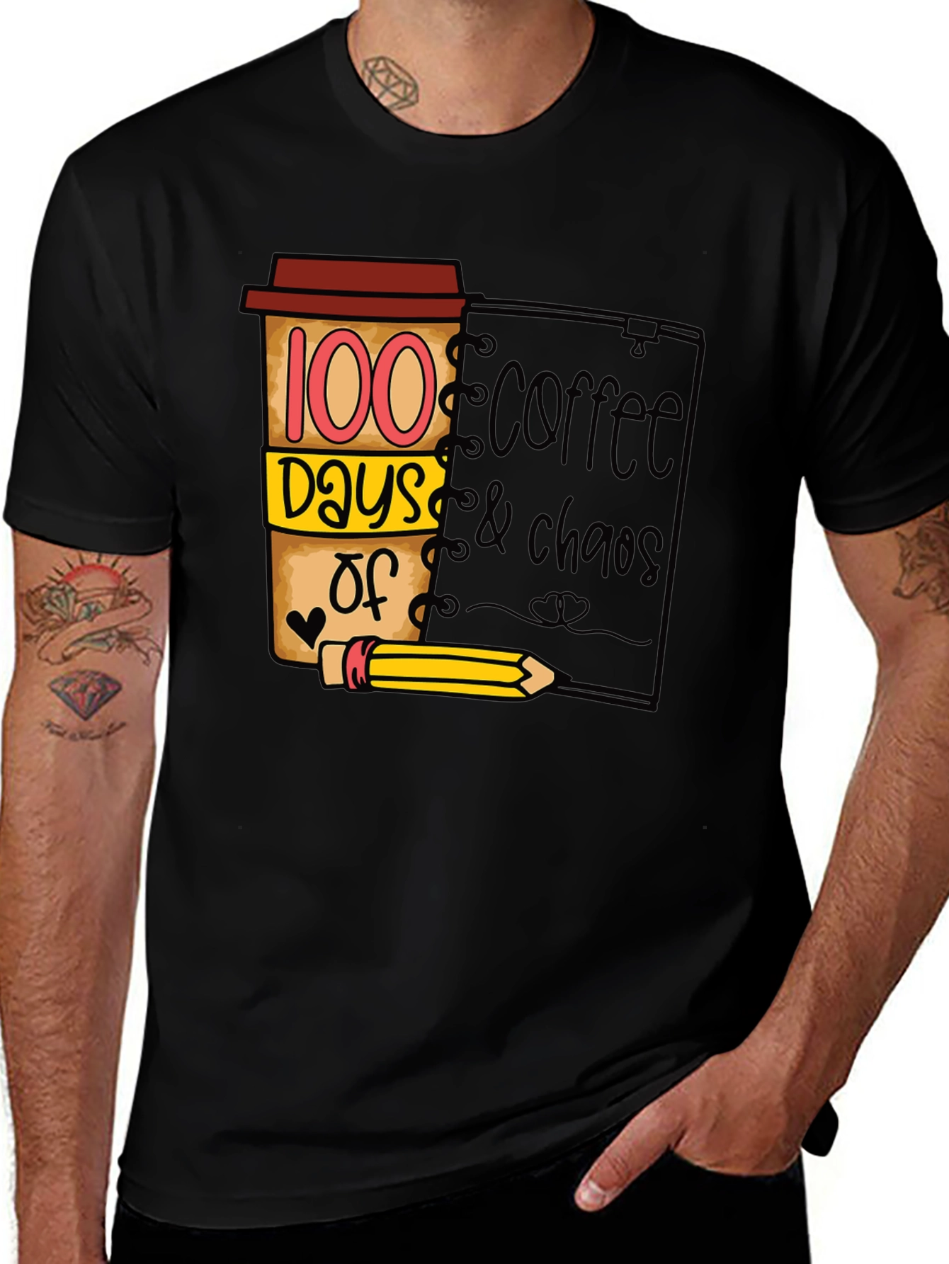 100 Days Coffee & Chaos T-Shirt