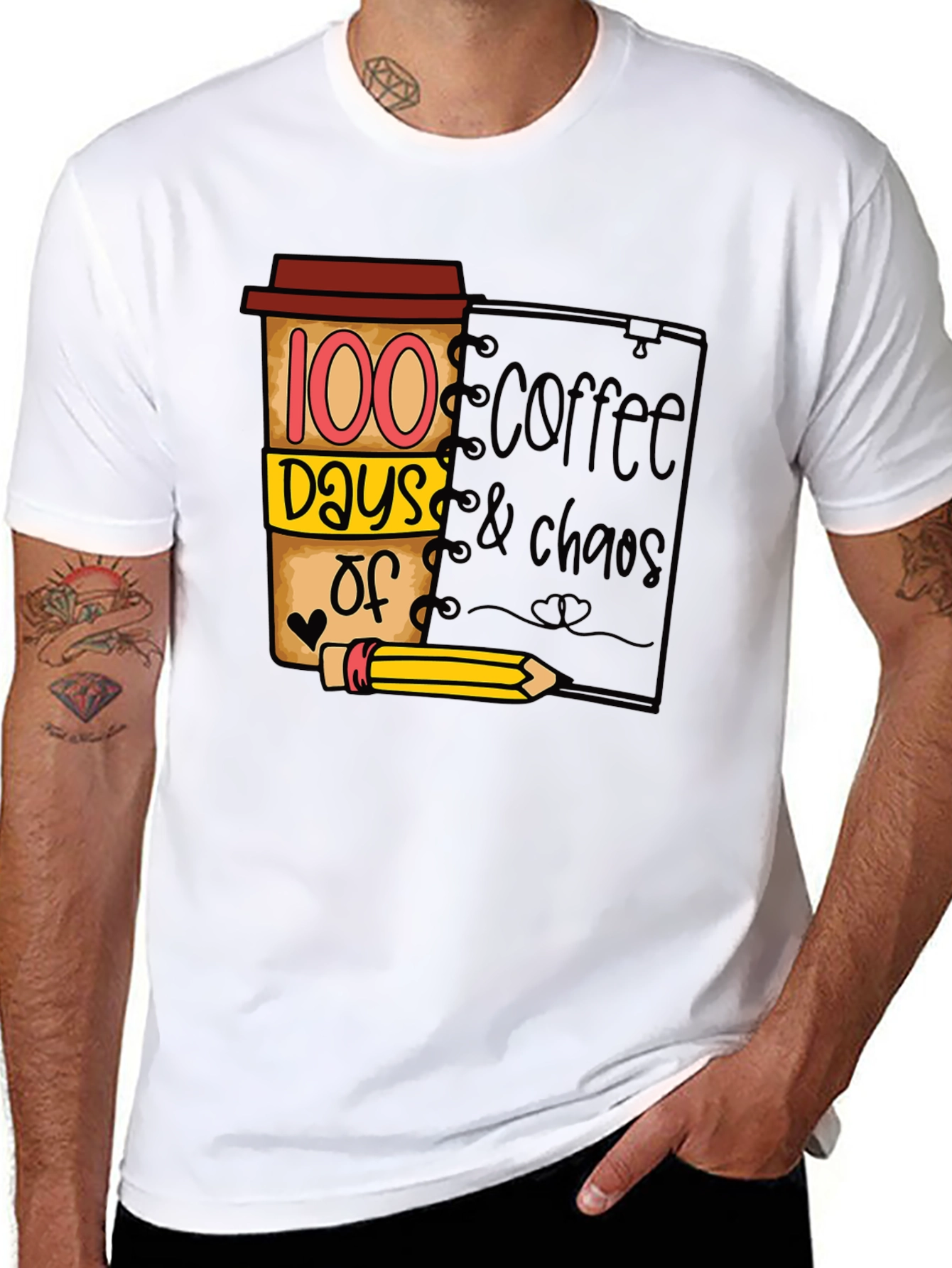 100 Days Coffee & Chaos T-Shirt