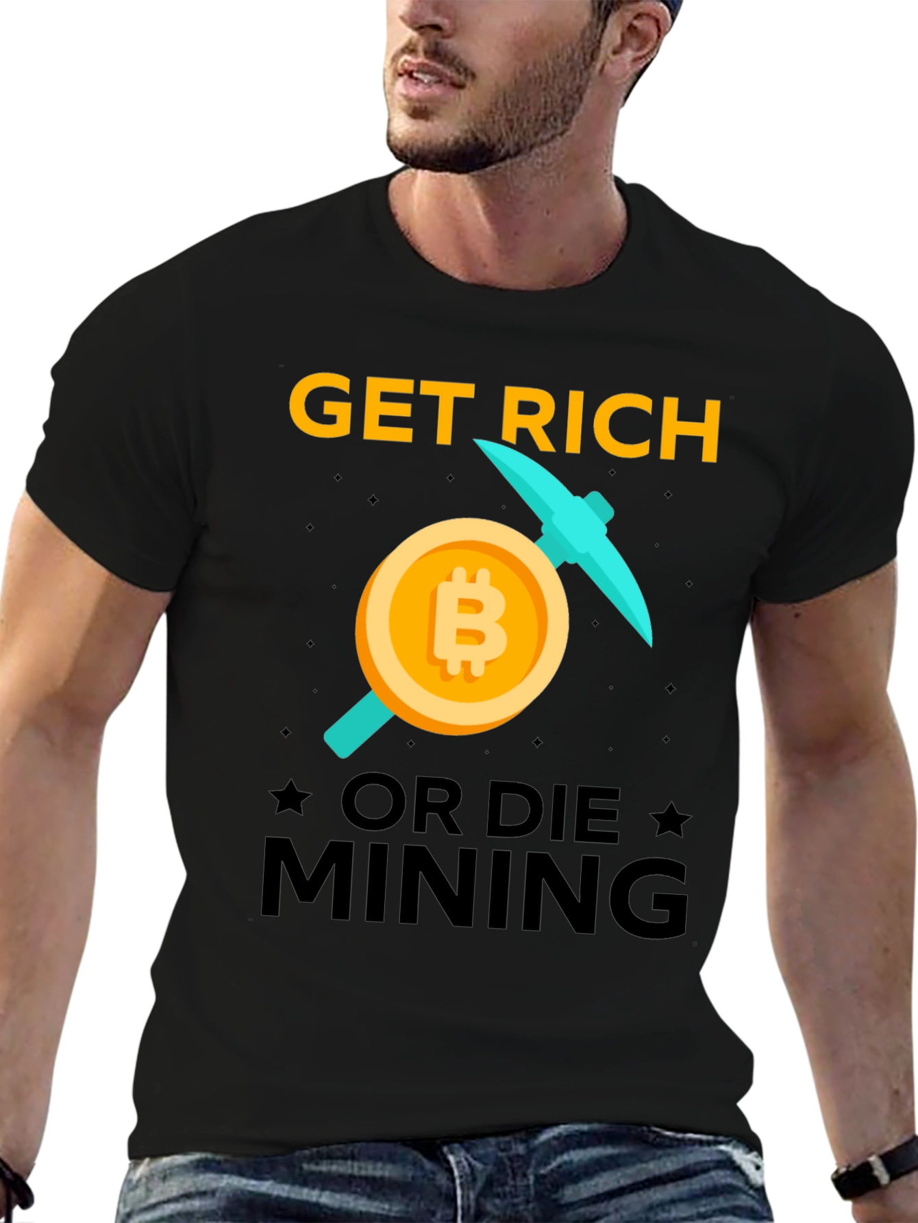 Get Rich Mining Bitcoin T-Shirt