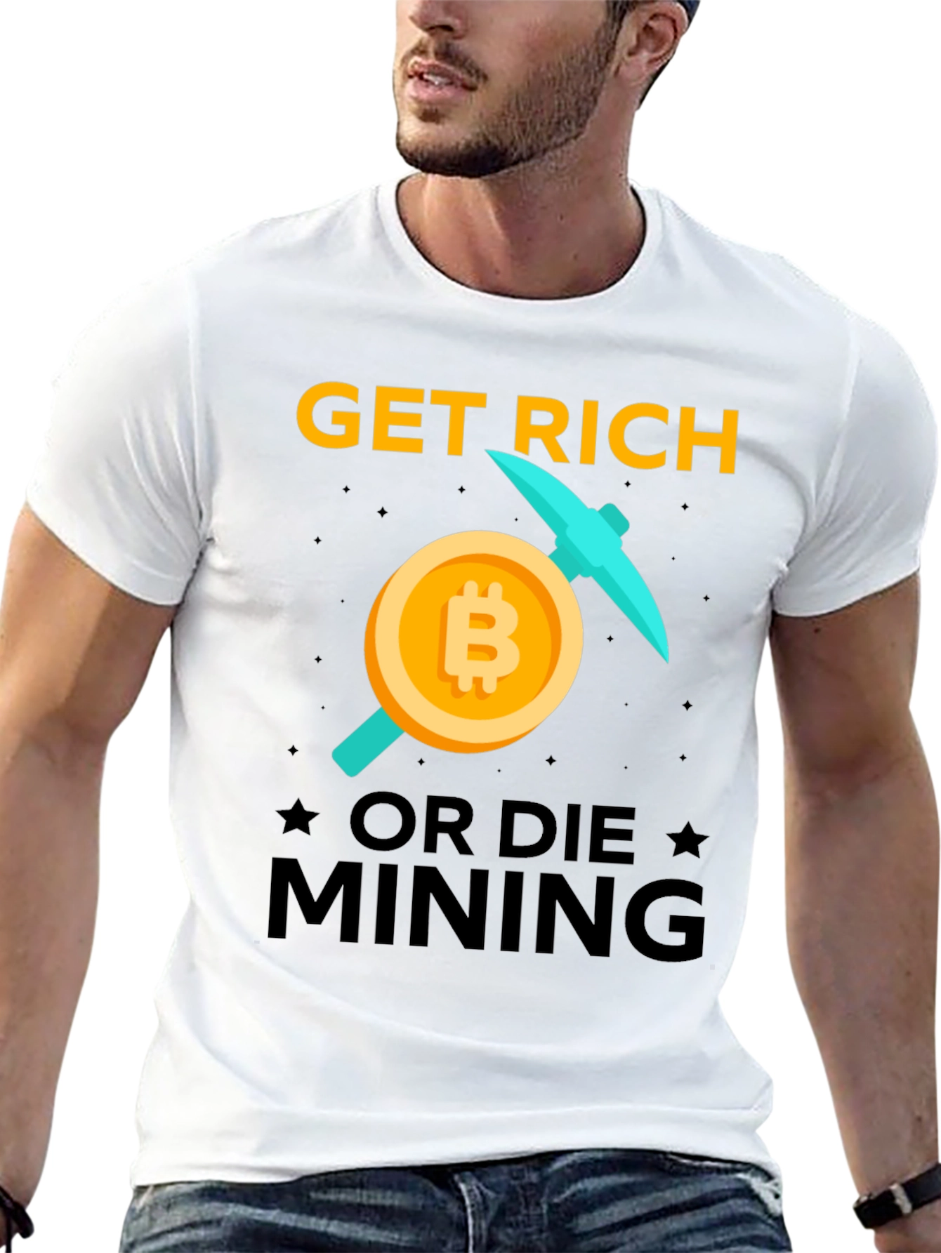 Get Rich Mining Bitcoin T-Shirt