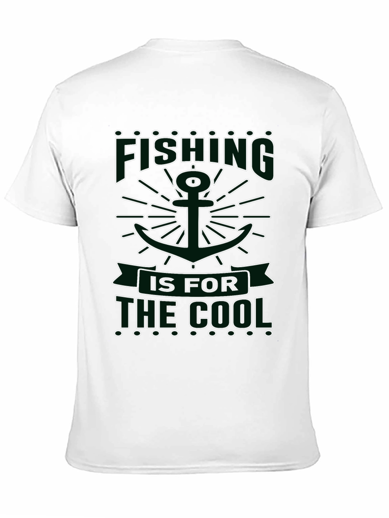Fishing is for the Cool Black Graphic Tee