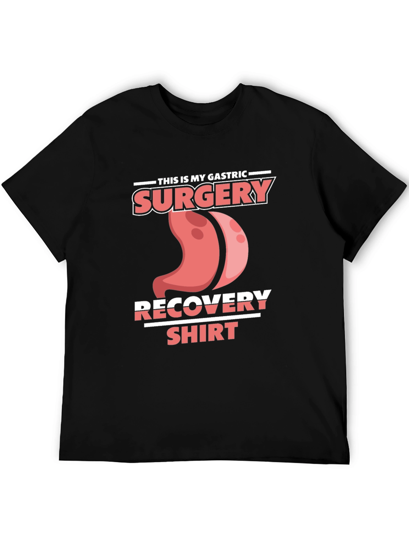 Gastric Surgery Recovery Shirt - Black Tee