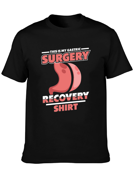 Gastric Surgery Recovery Shirt - Black Tee