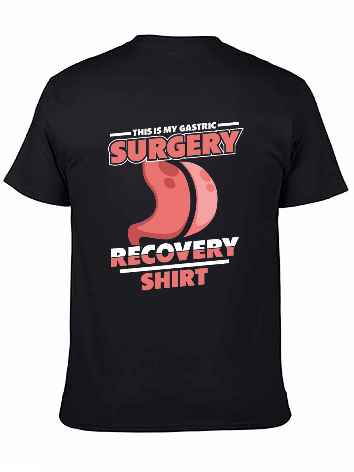 Gastric Surgery Recovery Shirt - Black Tee