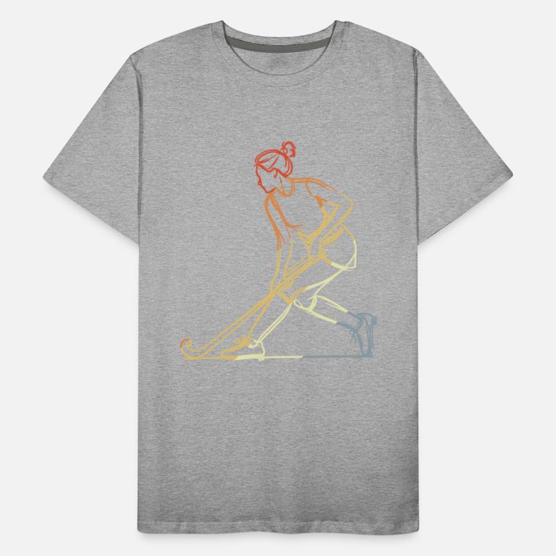 Female Field Hockey Player Sketch