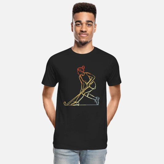 Female Field Hockey Player Sketch