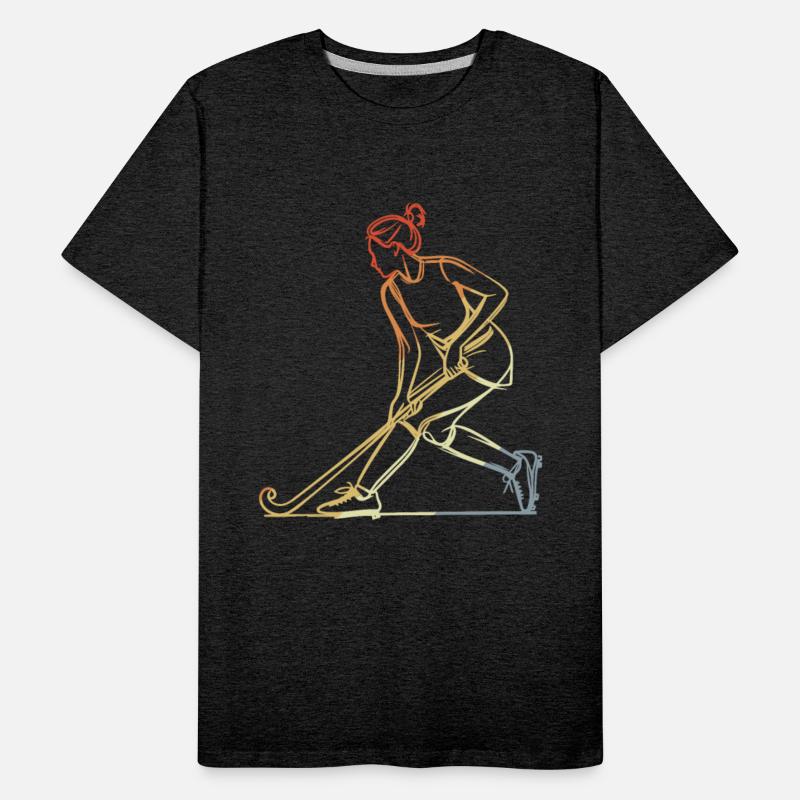 Female Field Hockey Player Sketch