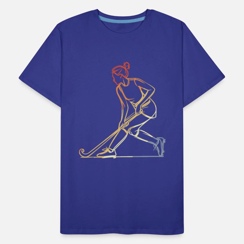 Female Field Hockey Player Sketch
