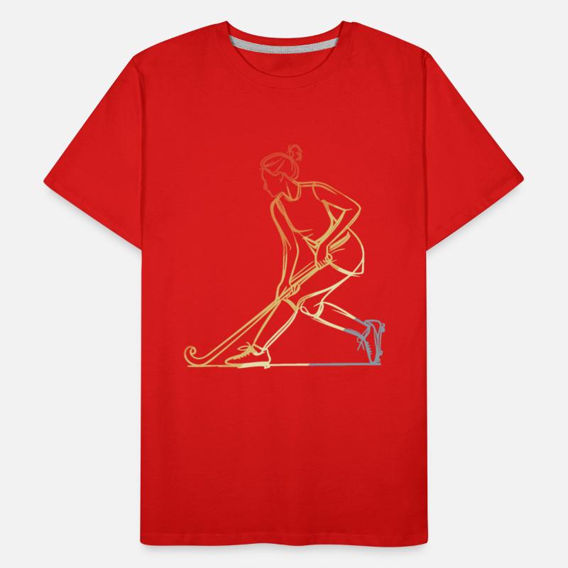 Female Field Hockey Player Sketch