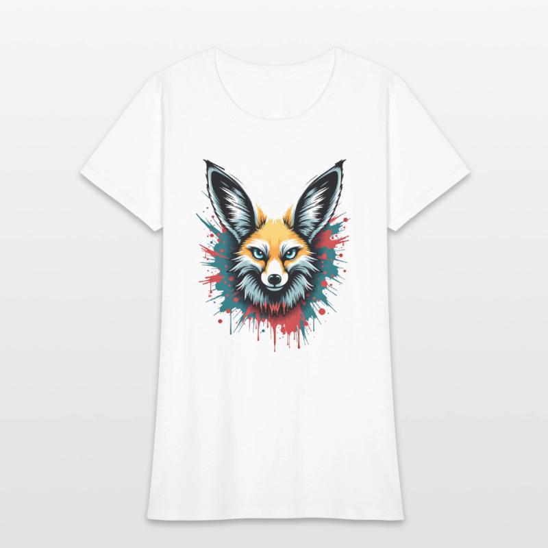 Fennec Fox Graffiti – Wild Spirit Street Art Tee