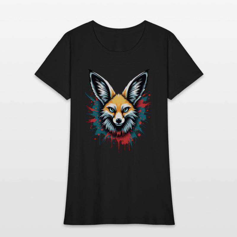 Fennec Fox Graffiti – Wild Spirit Street Art Tee