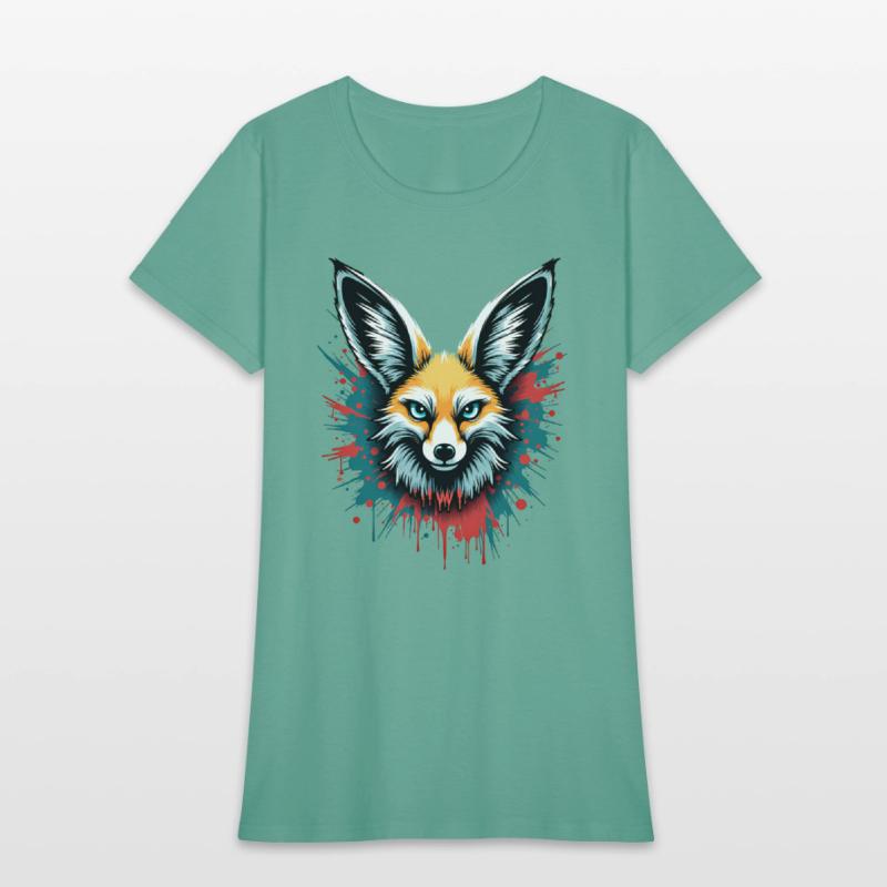 Fennec Fox Graffiti – Wild Spirit Street Art Tee