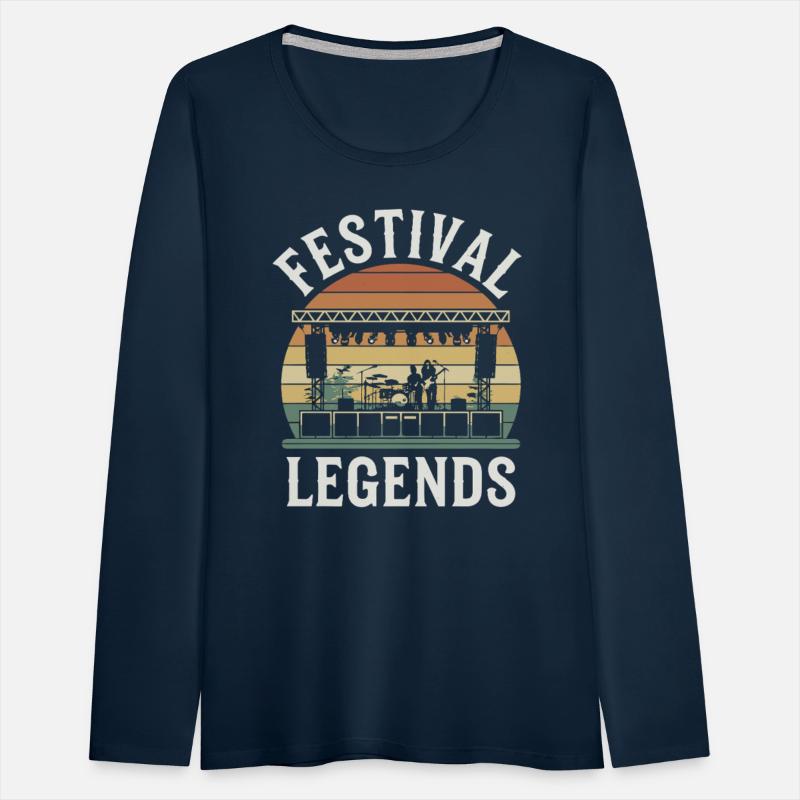 Festival Legends Music Stage Silhouette with