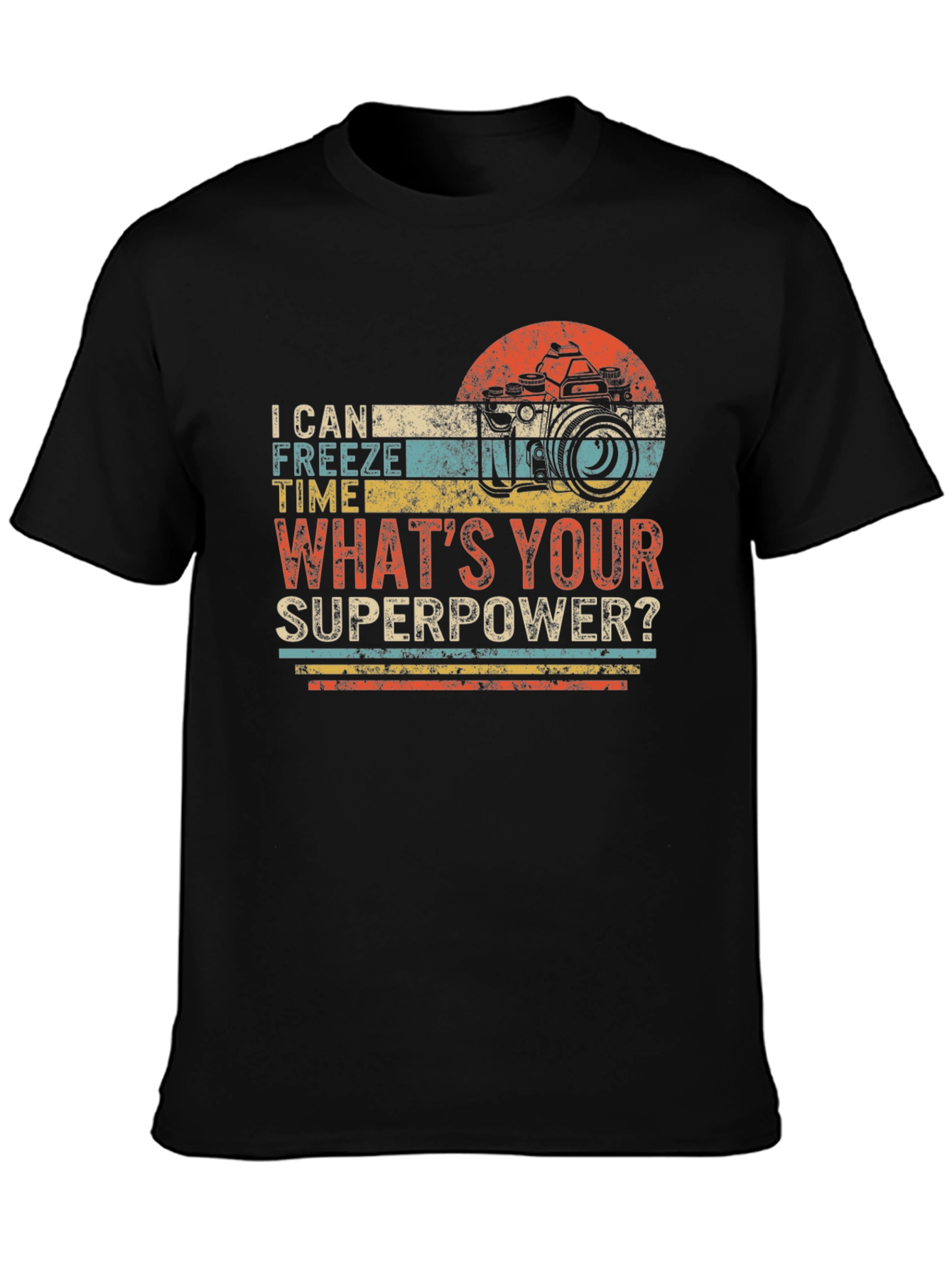 Funny Photography Superpower Graphic T-Shirt