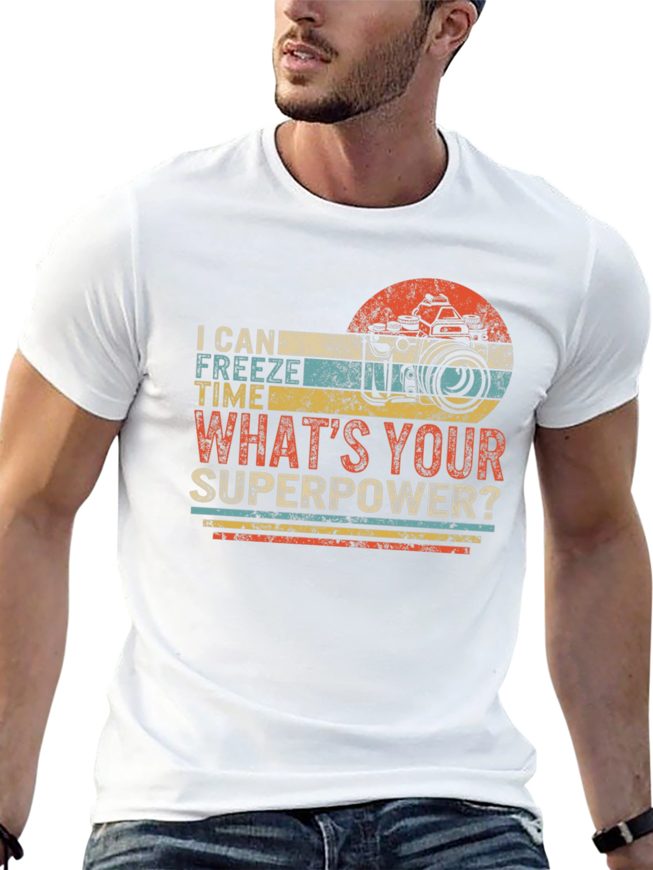 Funny Photography Superpower Graphic T-Shirt