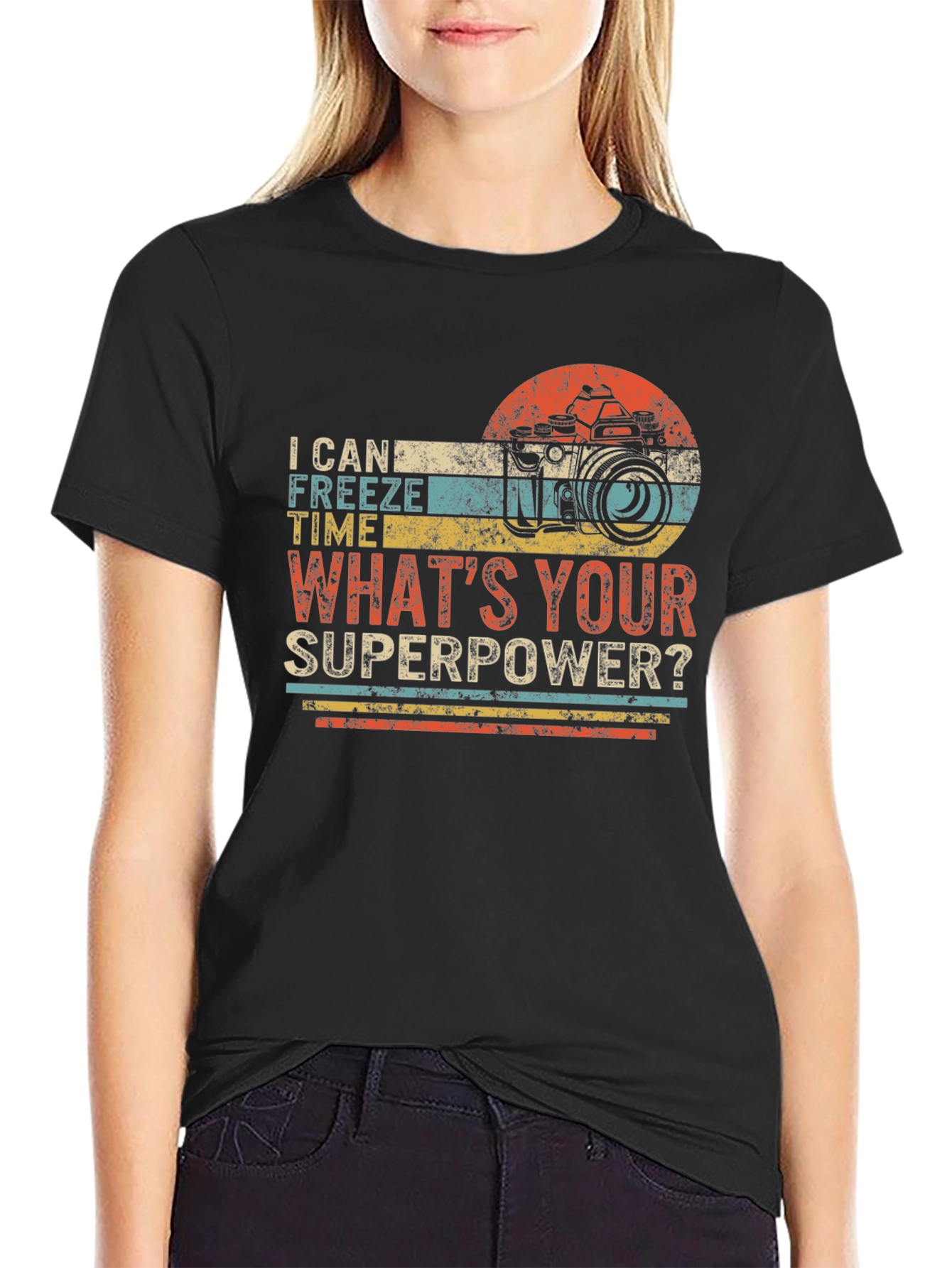 Funny Photography Superpower Graphic T-Shirt