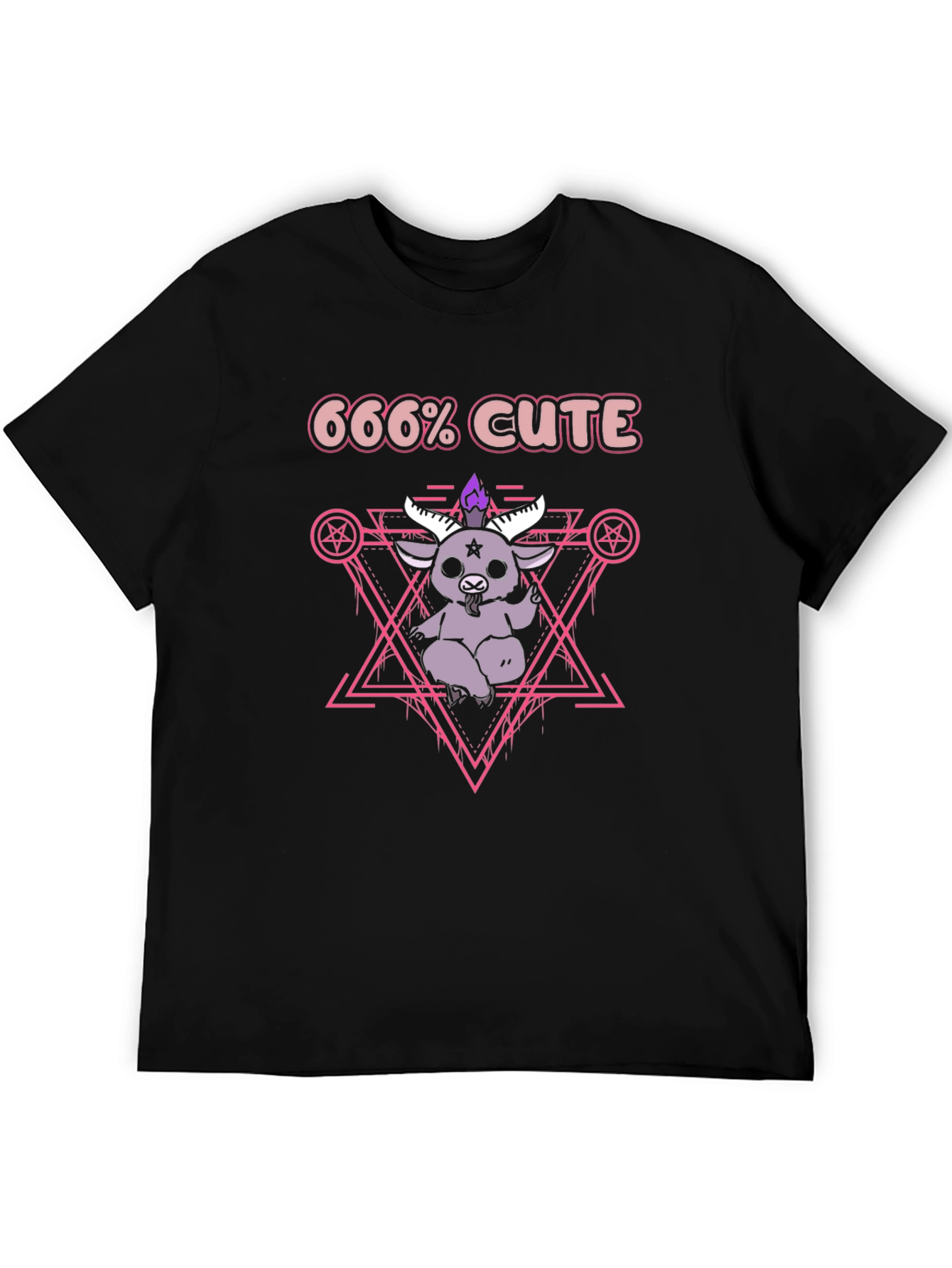 666% Cute Kawaii Satanic Goat T-Shirt