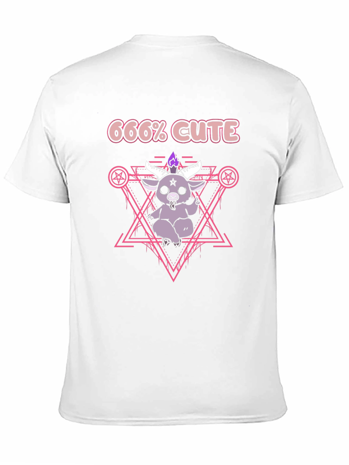 666% Cute Kawaii Satanic Goat T-Shirt