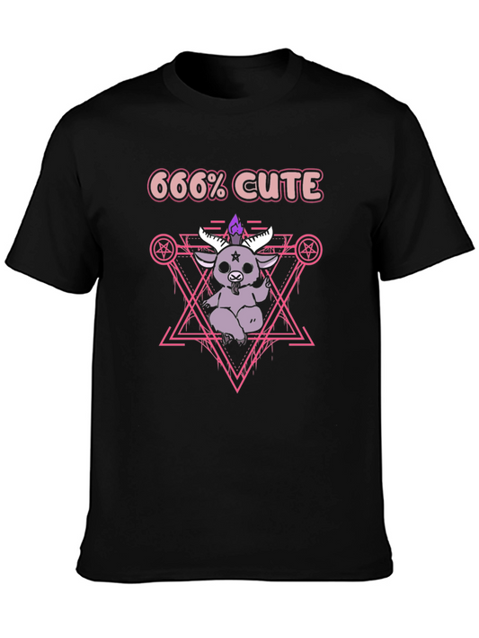 666% Cute Kawaii Satanic Goat T-Shirt