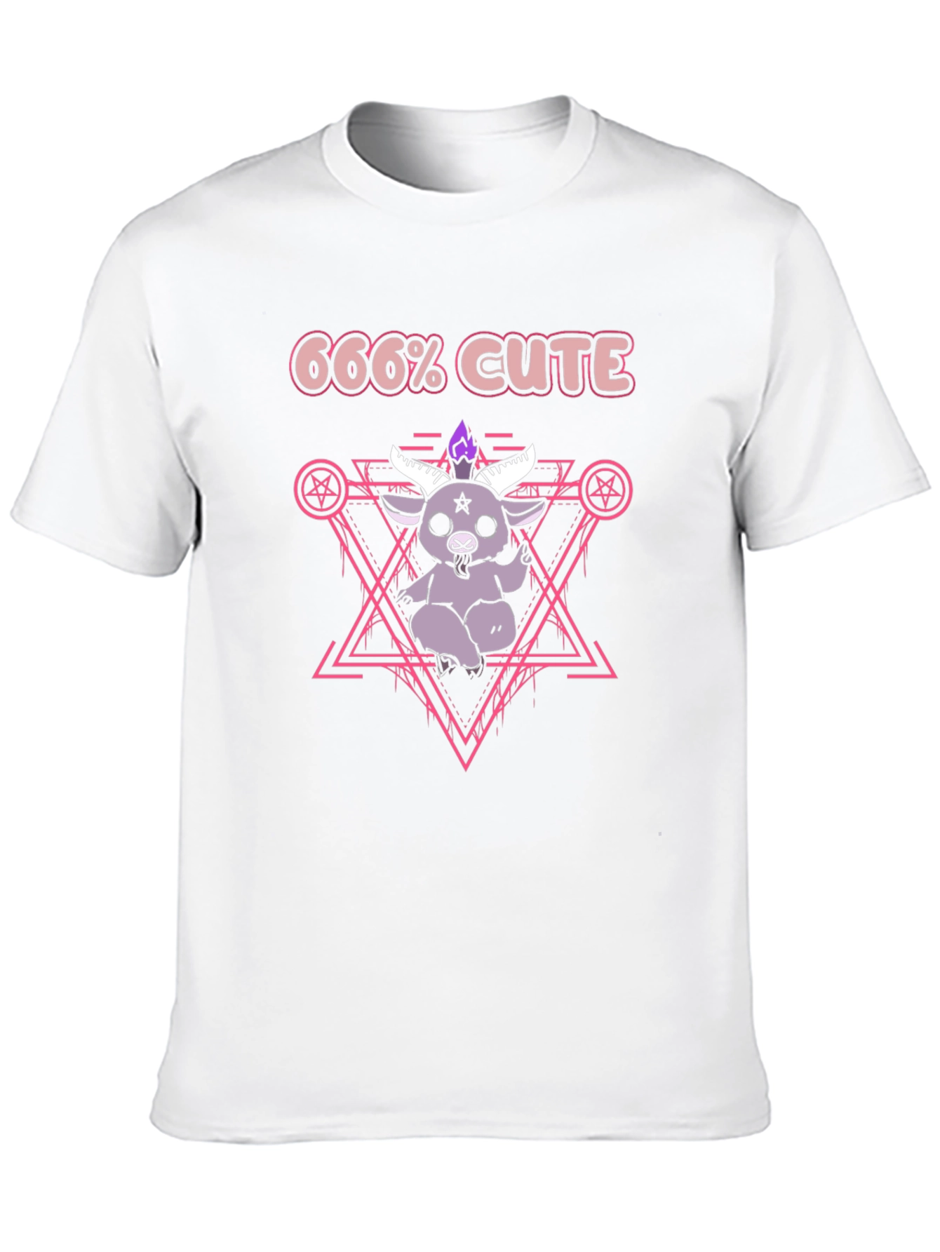 666% Cute Kawaii Satanic Goat T-Shirt