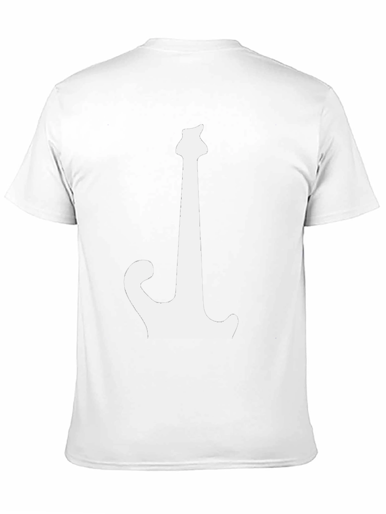 Guitar Silhouette Graphic Tee - Black