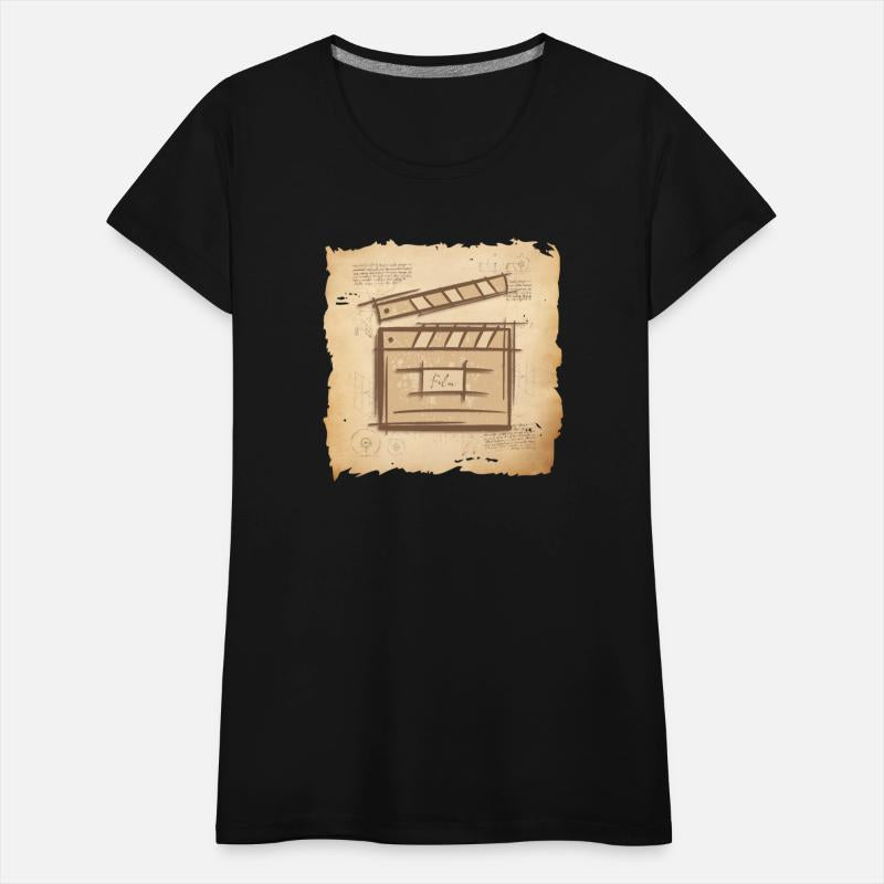 Film Clapperboard. Vintage Old Fashioned Movie Art