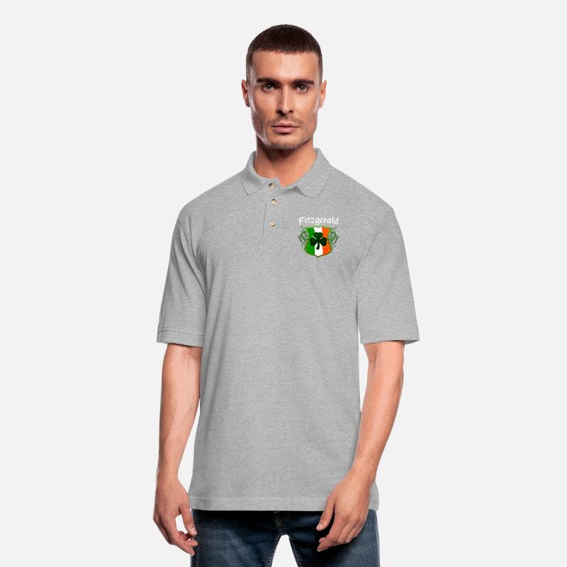 Fitzgerald Irish Surname Ireland Flag Shield