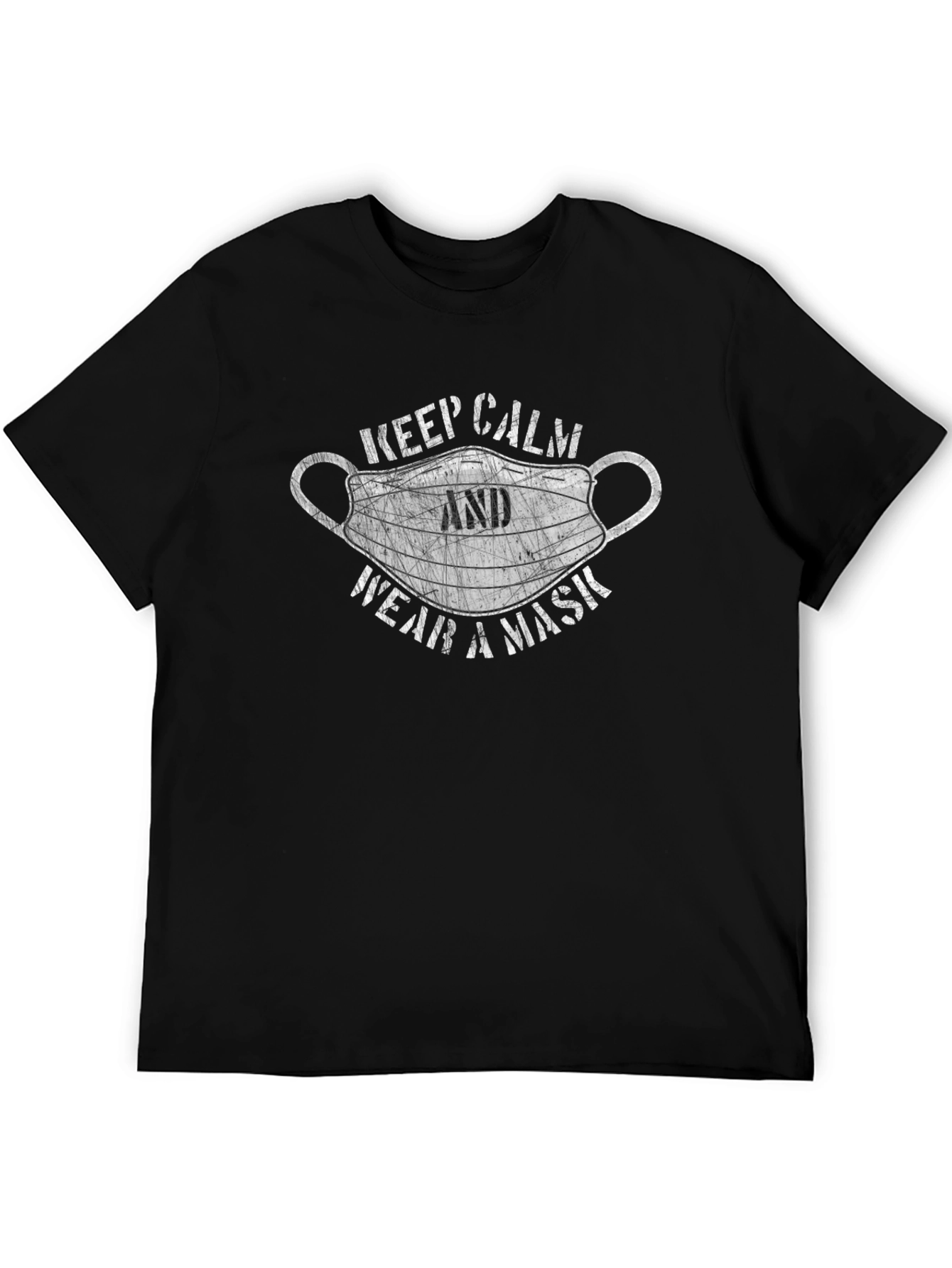 Keep Calm Wear A Mask Graphic T-Shirt