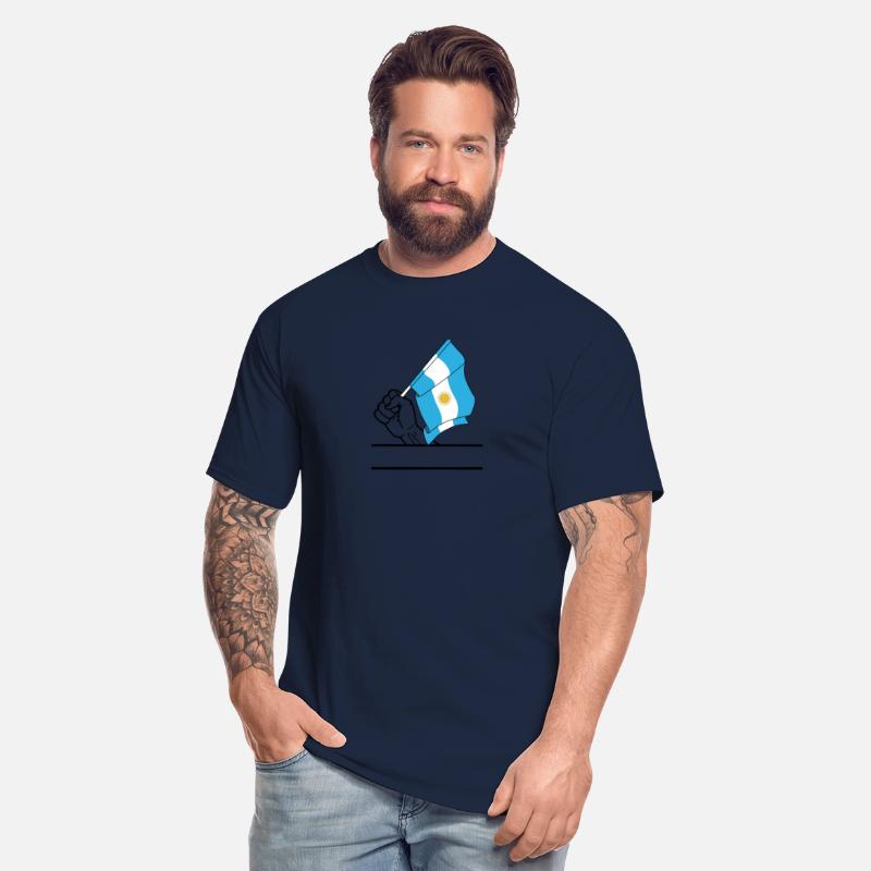 Flag Argentina transparent fist text space