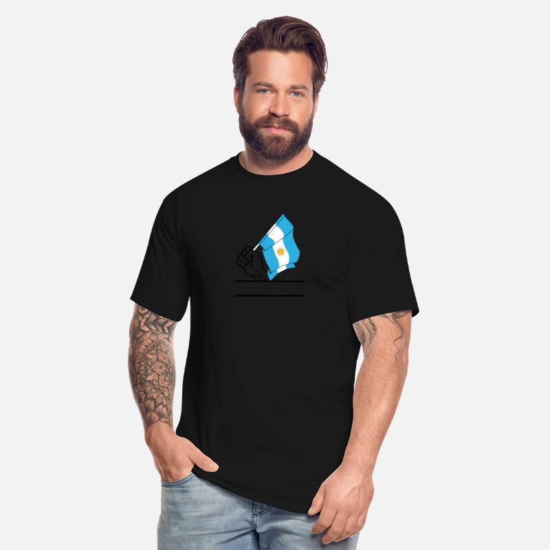 Flag Argentina transparent fist text space