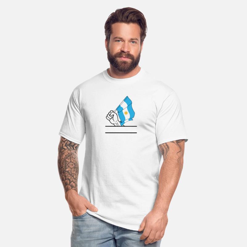 Flag Argentina transparent fist text space