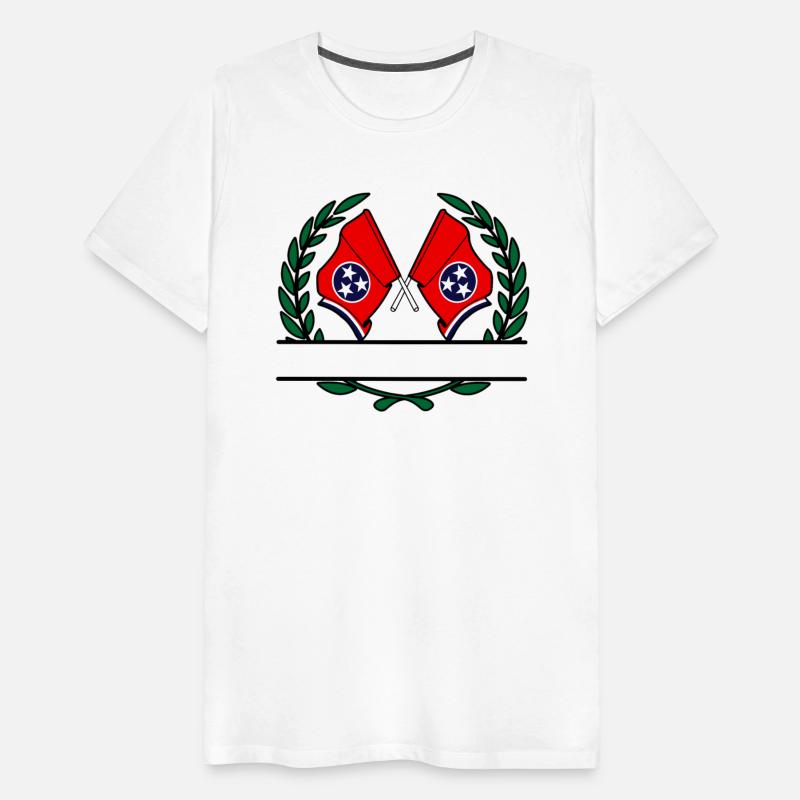 Flags State Tennessee Laurel Wreath Banner