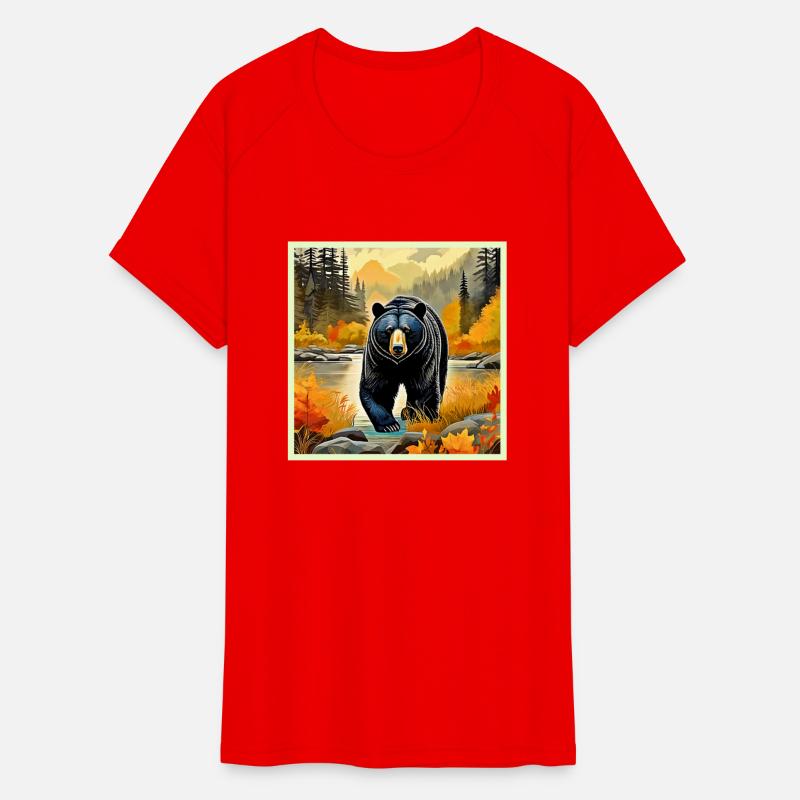 Forest Black Bear Autumn