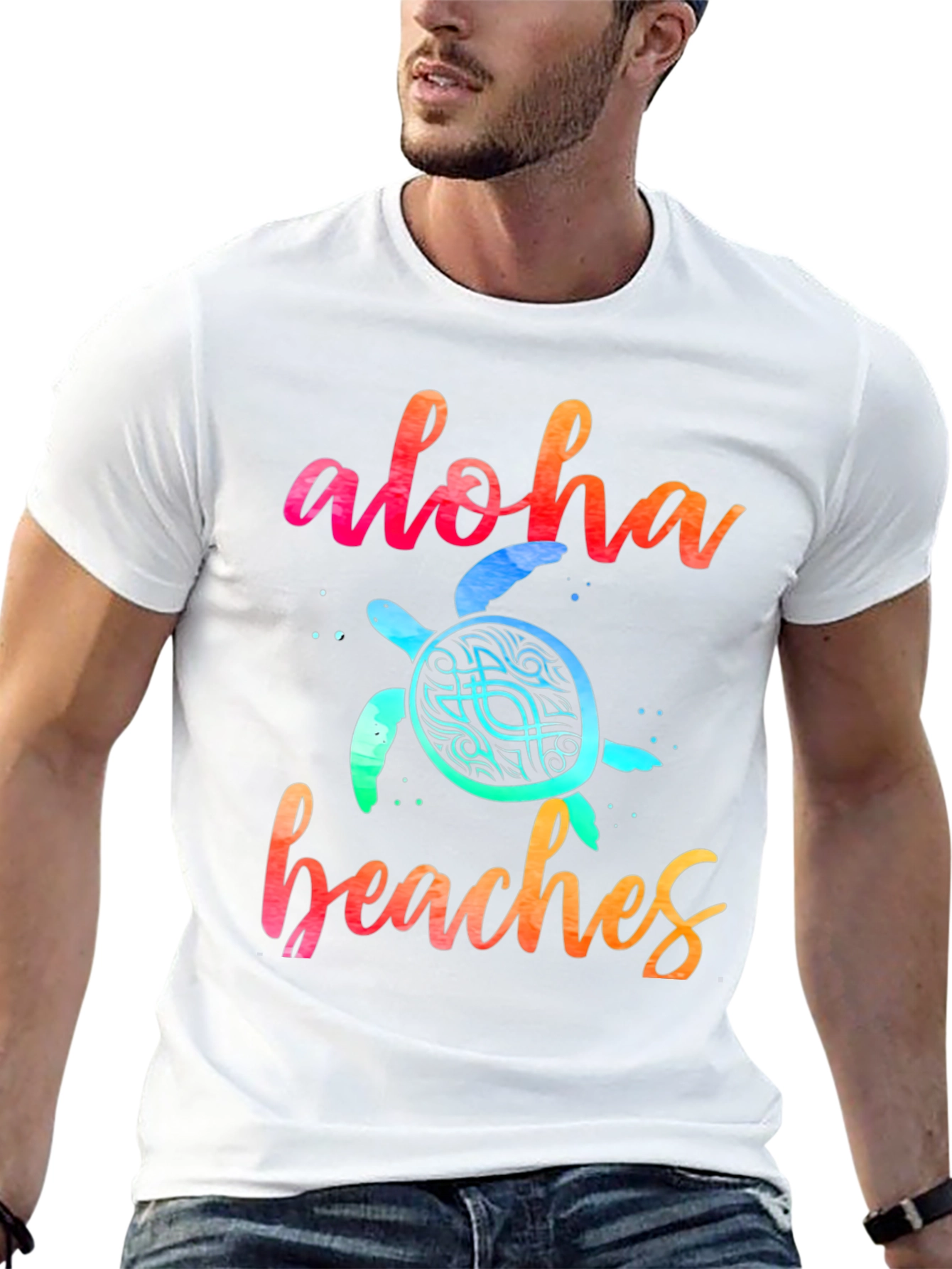 Aloha Beaches Turtle Graphic Tee