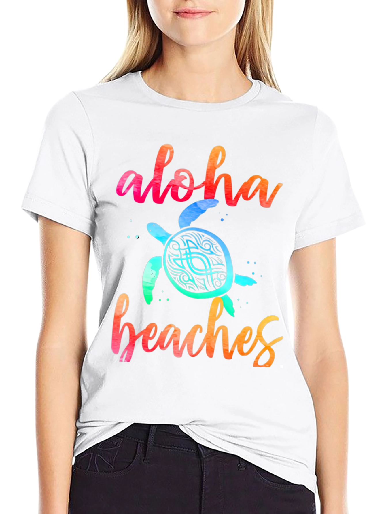 Aloha Beaches Turtle Graphic Tee