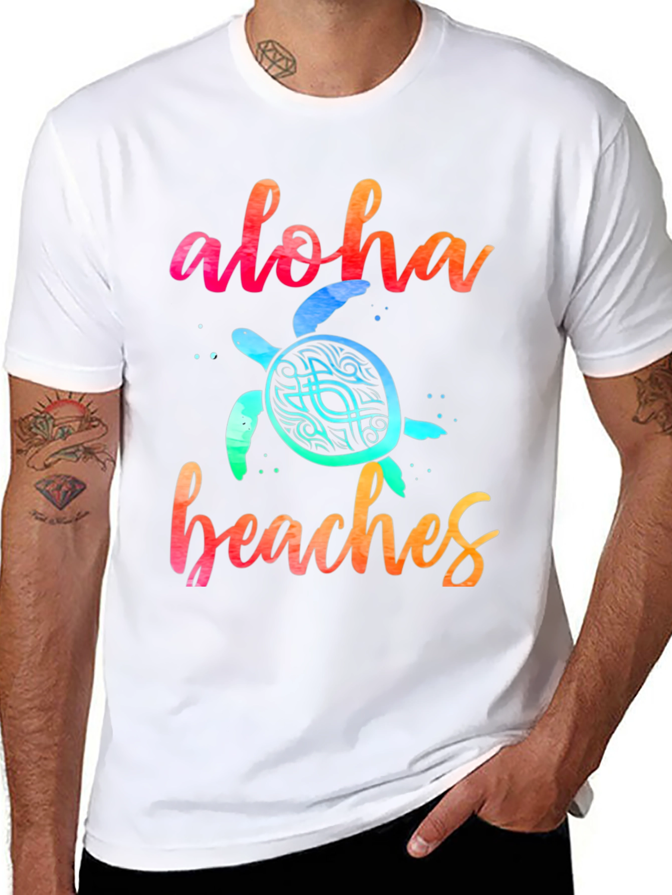Aloha Beaches Turtle Graphic Tee