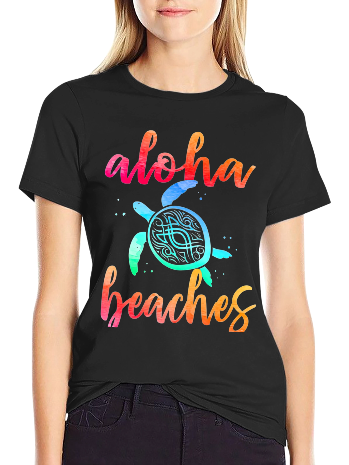 Aloha Beaches Turtle Graphic Tee