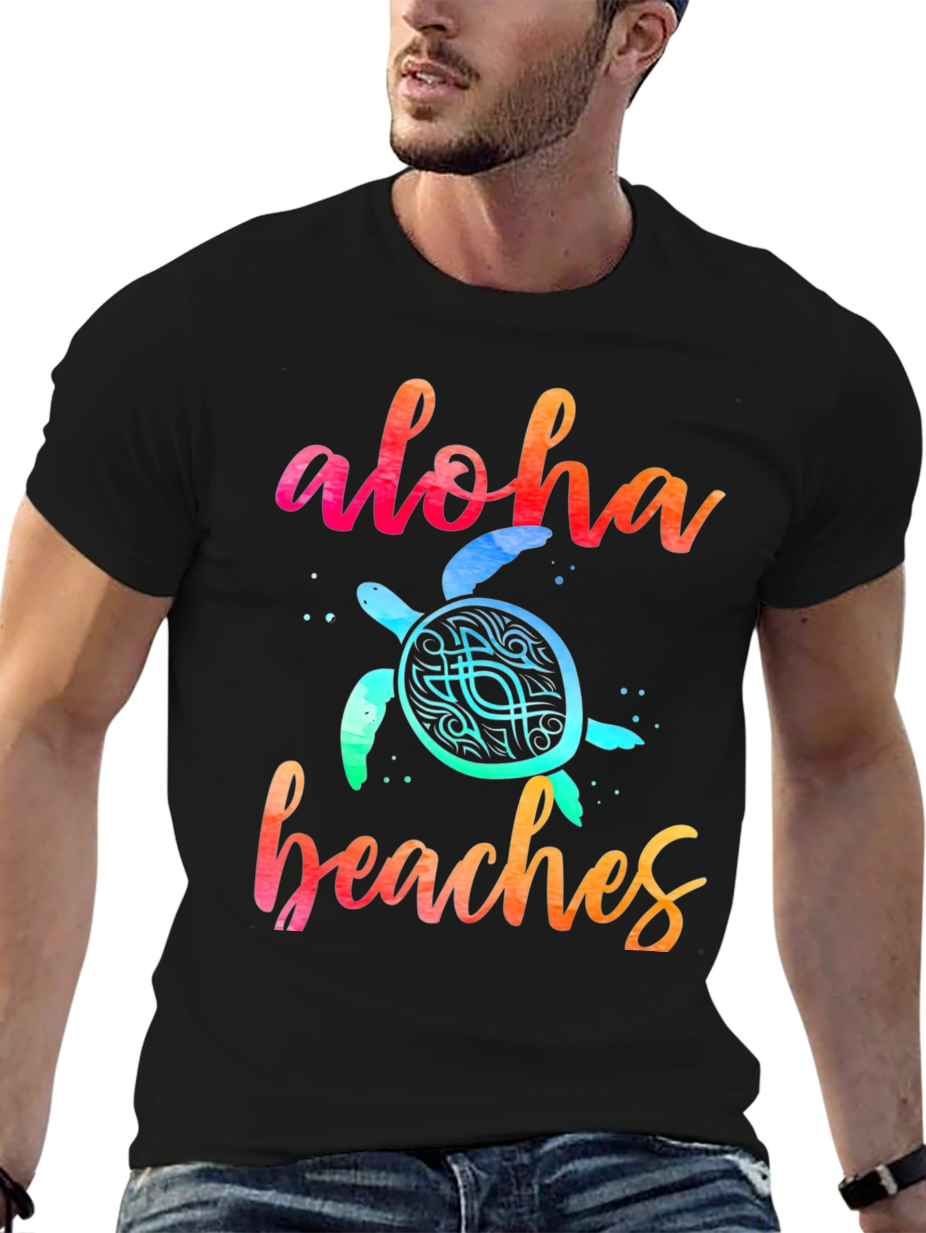 Aloha Beaches Turtle Graphic Tee