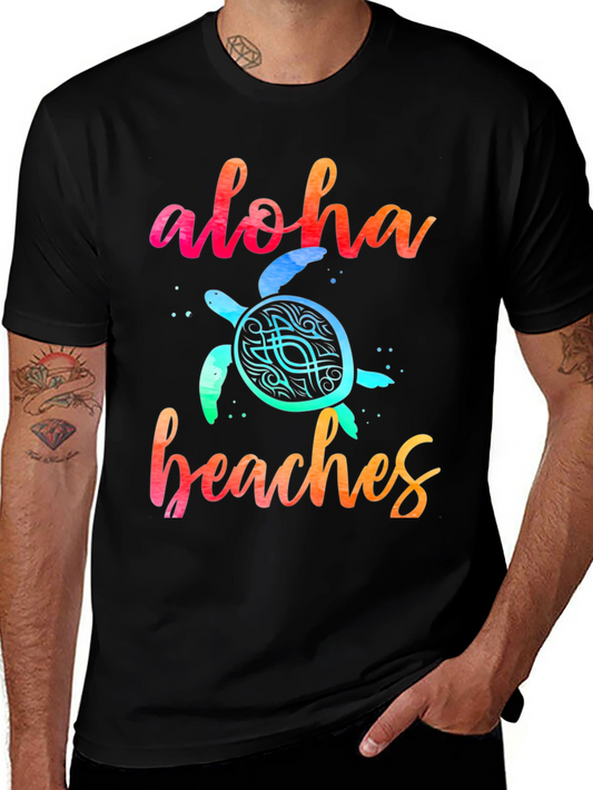 Aloha Beaches Turtle Graphic Tee