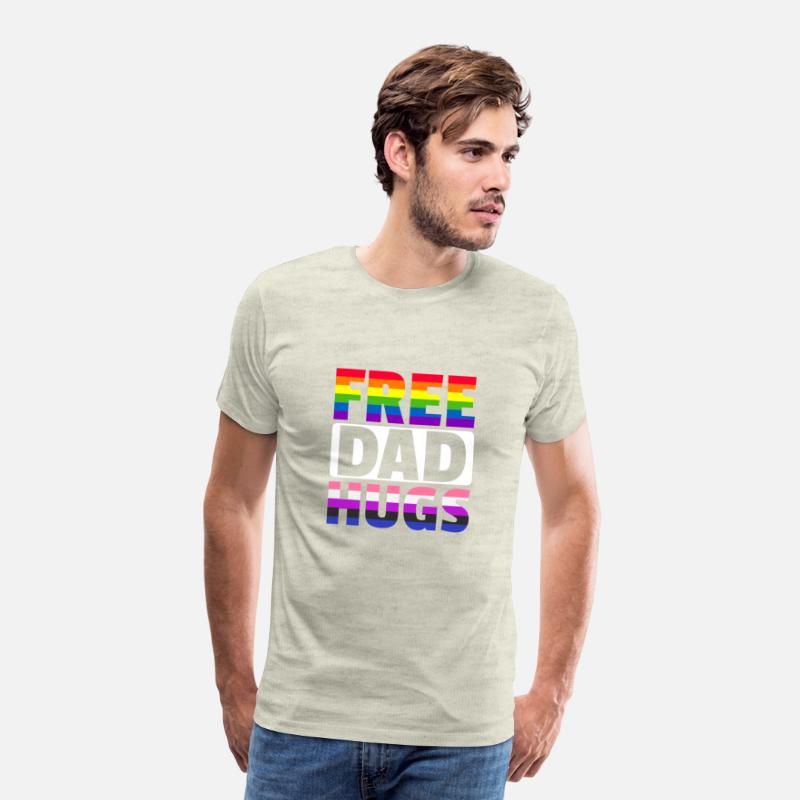 Free Dad Hugs LGBTQ Rainbow LGBTQ Free Dad Hugs