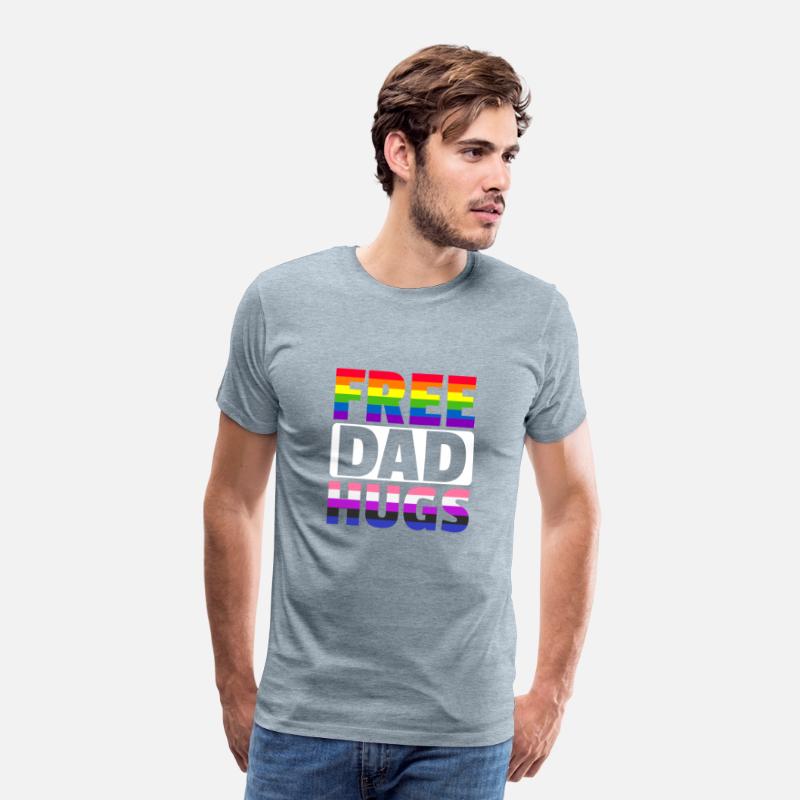 Free Dad Hugs LGBTQ Rainbow LGBTQ Free Dad Hugs