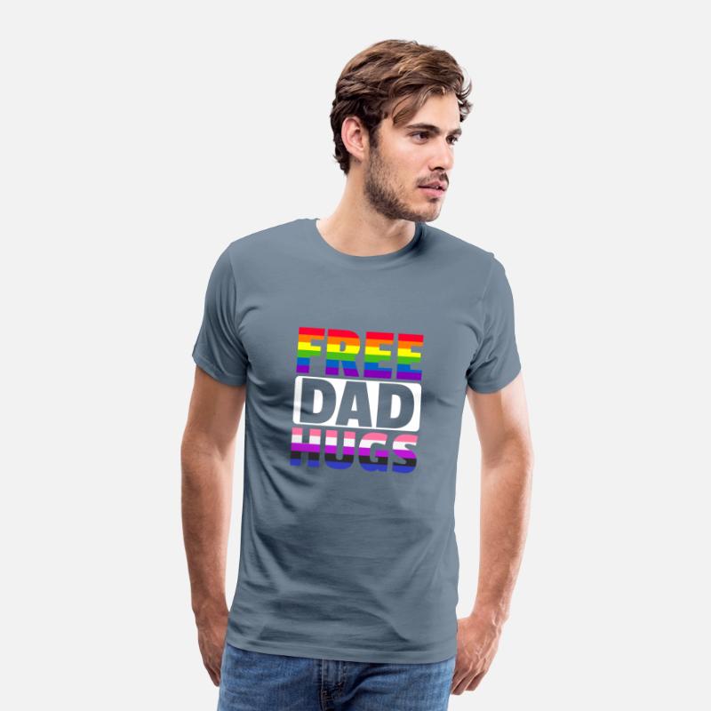 Free Dad Hugs LGBTQ Rainbow LGBTQ Free Dad Hugs