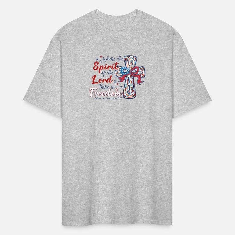 Freedom Bible Verse Cross Patriotic Bow